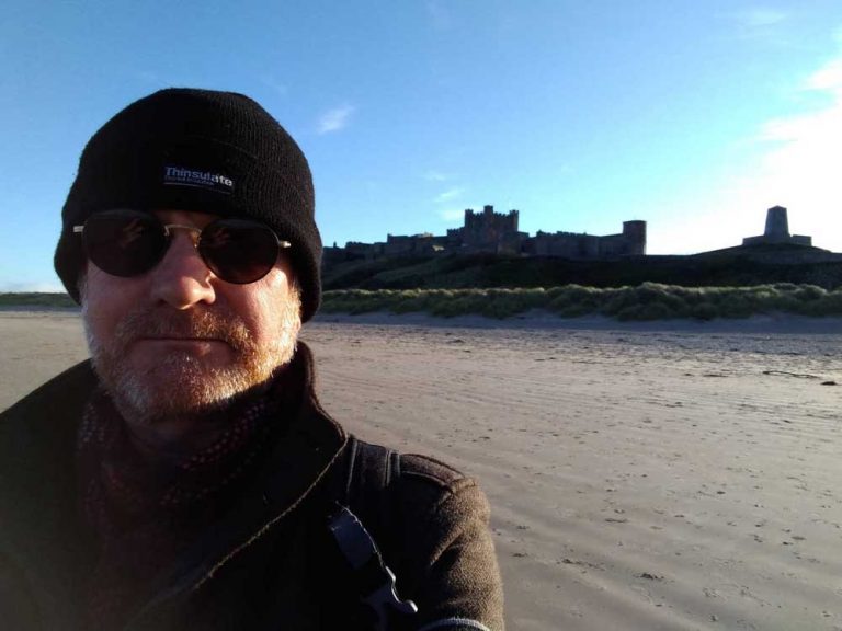 Kurt at Bamburgh Beach
